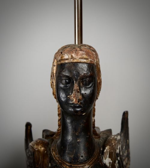 PAIR OF 18THC SPHINX LAMP CONVERSIONS - ADDITIONAL PHOTO 6