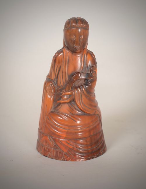 Horn Guanyin Carving.