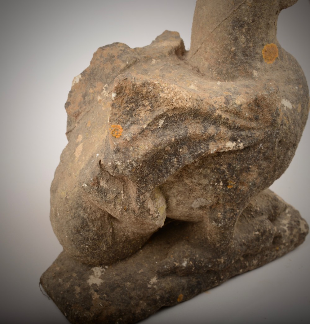 Medieval stone Wyvern View V