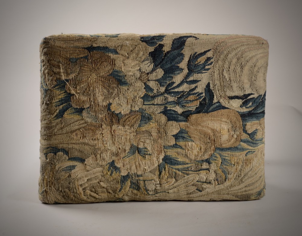 Late C17th walnut stool. William and Mary period View III