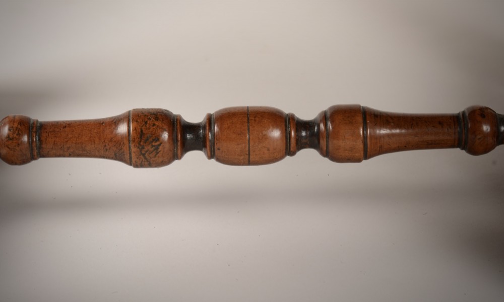 Late C17th walnut stool. William and Mary period View V