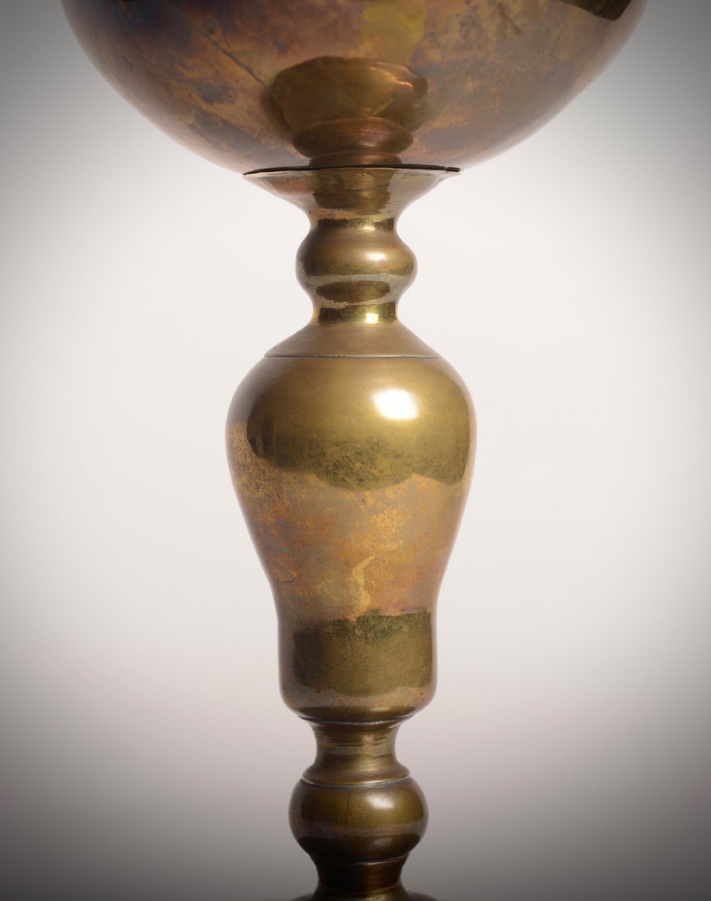 C17th brass chalice. View IV