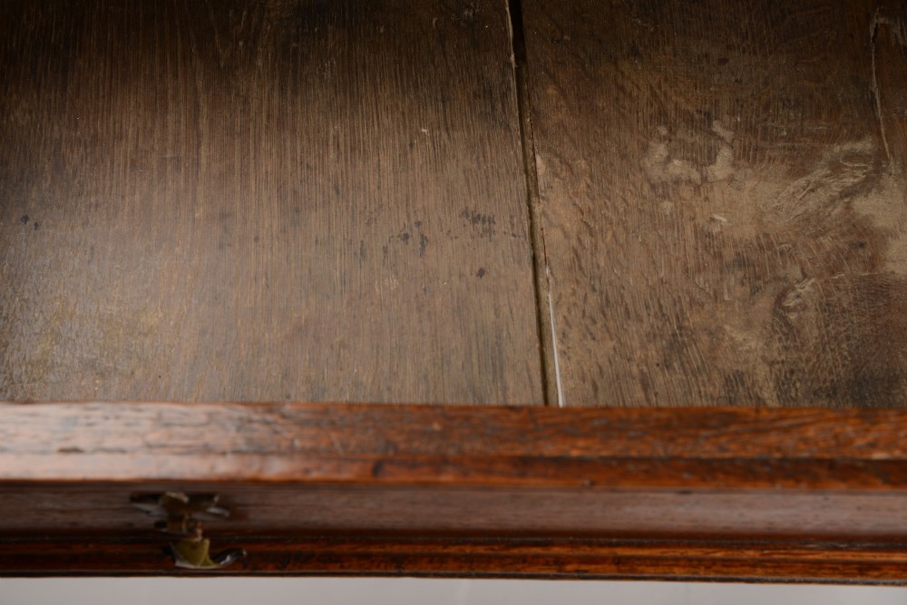 Substantial C17th oak side table View II