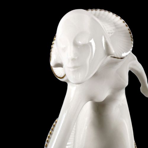 ART DECO PORCELAIN FIGURE OF THE DANCER GERTRUDE LEISTIKOW BY THEO VOSS - ADDITIONAL PHOTO 6