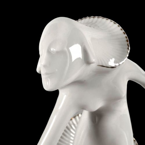ART DECO PORCELAIN FIGURE OF THE DANCER GERTRUDE LEISTIKOW BY THEO VOSS - ADDITIONAL PHOTO 7