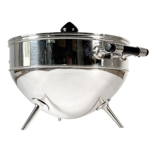 MODERNIST SILVER PLATE AND EBONISED WOOD TUREEN BY CHRISTOPHER DRESSER FOR HUKIN HEATH - ADDITIONAL PHOTO 2