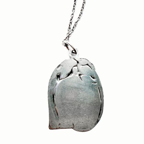 ART NOUVEAU SILVER PASTE ELEPHANT PENDANT - ADDITIONAL PHOTO 1