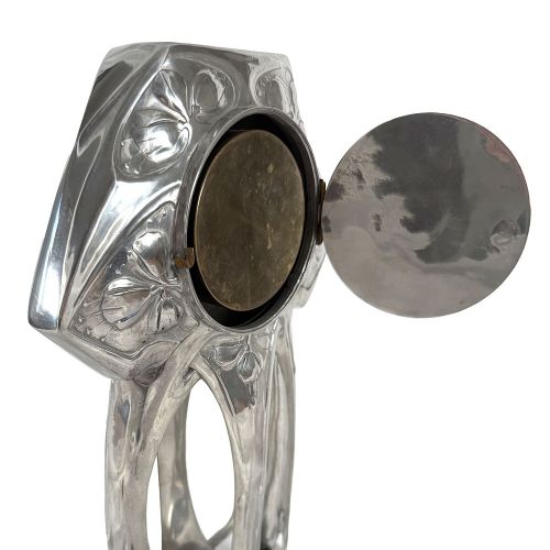 ART NOUVEAU PEWTER CLOCK BY FRIEDRICH ADLER FOR OSIRIS - ADDITIONAL PHOTO 5