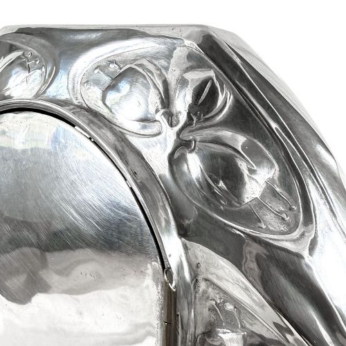 ART NOUVEAU PEWTER CLOCK BY FRIEDRICH ADLER FOR OSIRIS - ADDITIONAL PHOTO 7