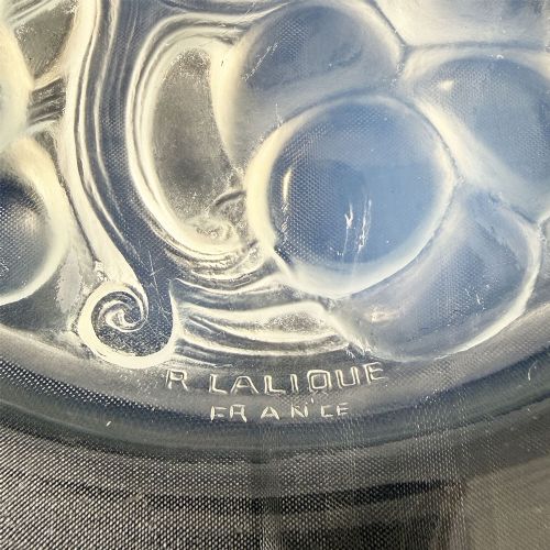 MARIENTHAL ART DECO OPALESCENT GLASS PLATE BY R LALIQUE - ADDITIONAL PHOTO 3