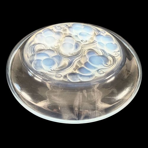 MARIENTHAL ART DECO OPALESCENT GLASS PLATE BY R LALIQUE - ADDITIONAL PHOTO 5