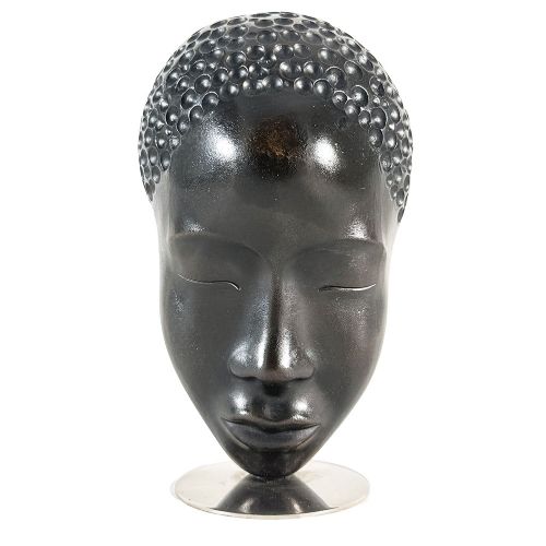 Art Deco bronze bust of a woman by Hagenauer
