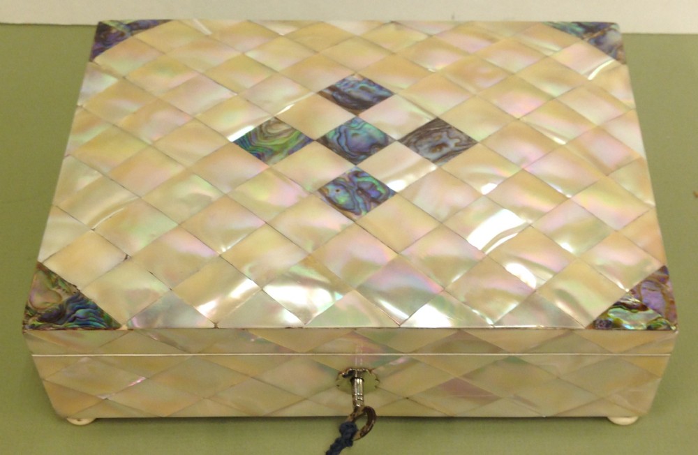 Mother Of Pear And Abalone Show Box, C.1850
