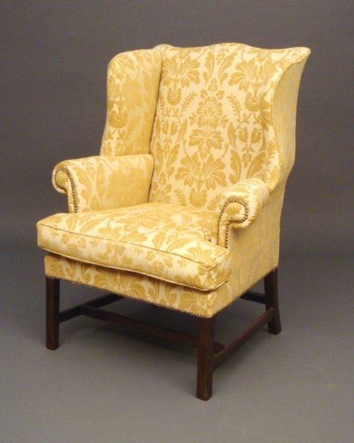 A George III Mahogany Wing Chair