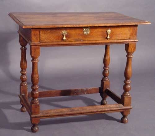 Seventeenth Century Oak Side Table