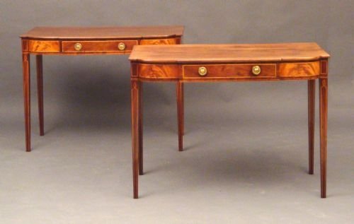 Rare Pair of George III Serving Tables