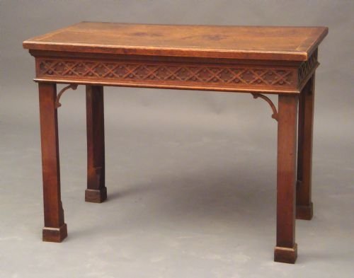 A Rare George III Chippendale Oak Console Table