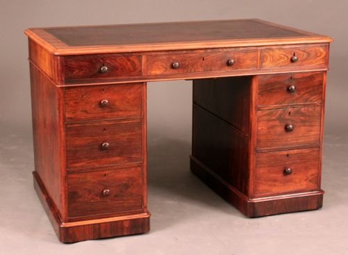 Rosewood Partners Desk Stamped Wilkinson