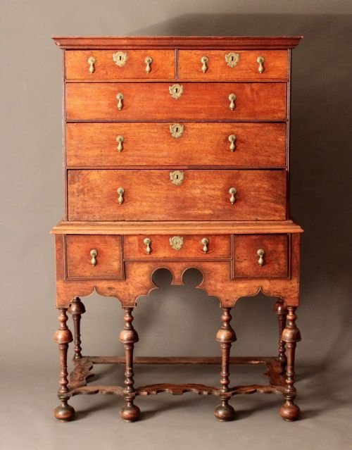 Oak Chest on Stand
