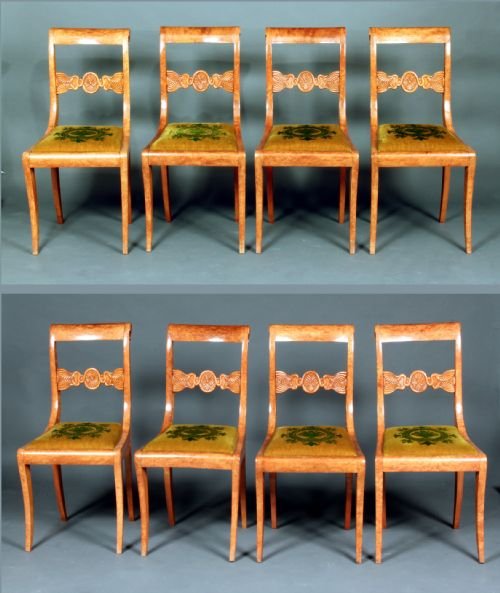 Antique Set of 8 Dining Chairs