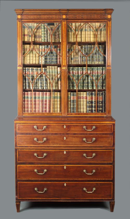 Antique Secretaire Bookcase