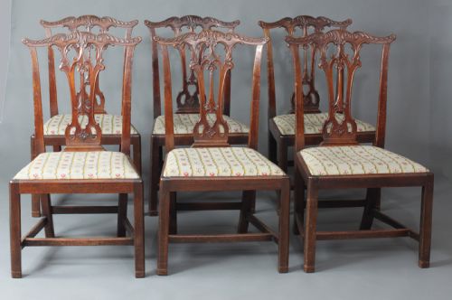Set of 6 Chippendale Chairs