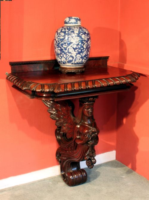 Antique Angel Console Table