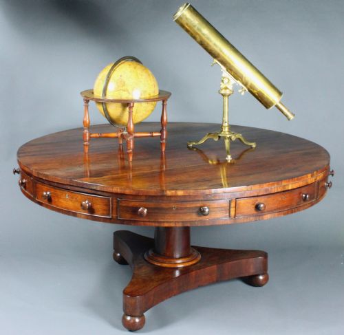 Antique Rosewood Drum Table