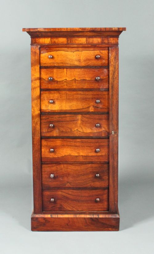 Antique Rosewood Wellington Chest