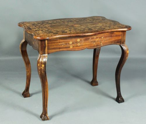 Antique Killarney Marquetry Table