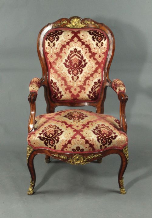 ANTIQUE PAIR OF ARMCHAIRS - ADDITIONAL PHOTO 2