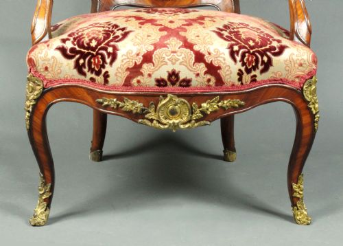 ANTIQUE PAIR OF ARMCHAIRS - ADDITIONAL PHOTO 3