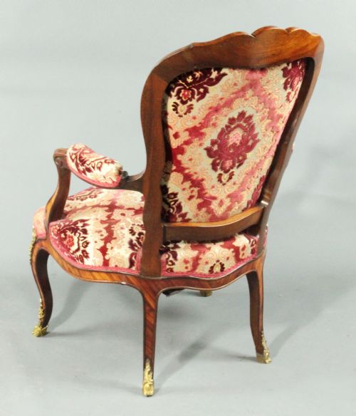 ANTIQUE PAIR OF ARMCHAIRS - ADDITIONAL PHOTO 4