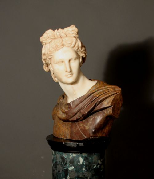 Antique Marble Bust of Apollo