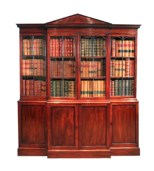 Antique Georgian Breakfront Bookcase