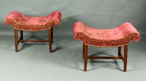 PAIR OF GEORGIAN STOOLS - ADDITIONAL PHOTO 1