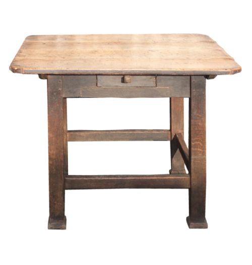 Primitive Fruitwood and Oak Centre Table