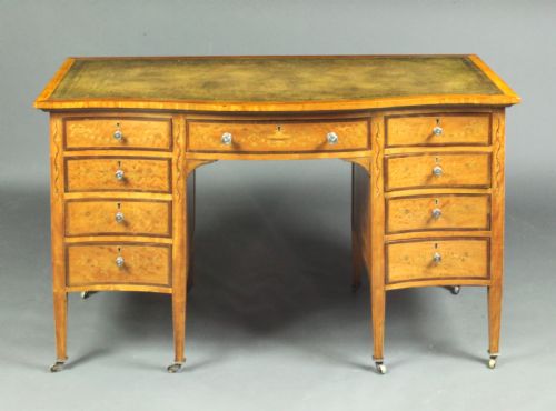 fig 1. Satinwood inlaid dressing table by Edwards and Roberts, formerly owned by Maureen Swanson the fllm actress