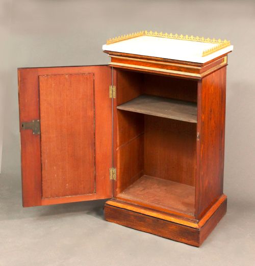 PAIR OF REGENCY GOTHIC PEDESTAL CUPBOARDS - ADDITIONAL PHOTO 3