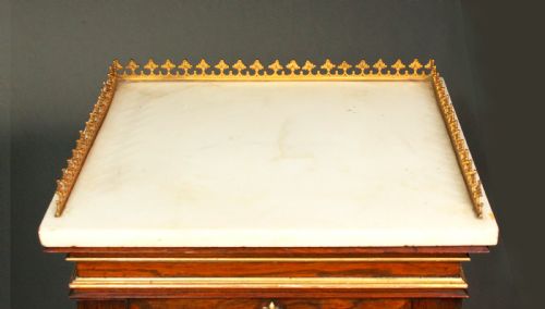 PAIR OF REGENCY GOTHIC PEDESTAL CUPBOARDS - ADDITIONAL PHOTO 6