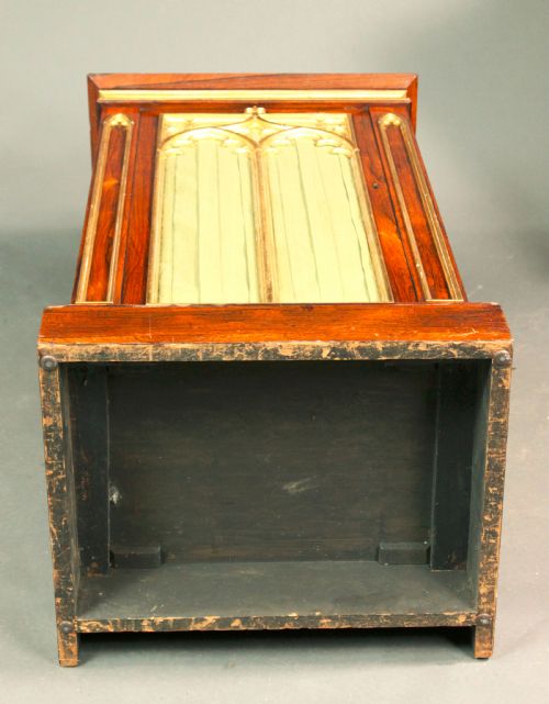 PAIR OF REGENCY GOTHIC PEDESTAL CUPBOARDS - ADDITIONAL PHOTO 7