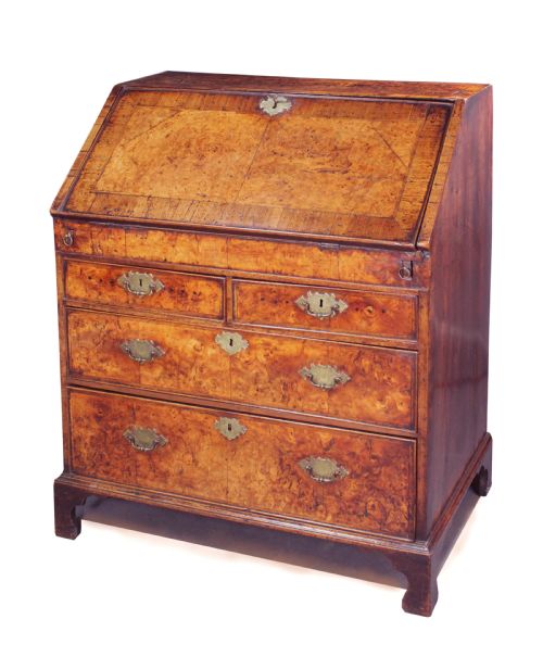 Burr Ash Veneered Bureau