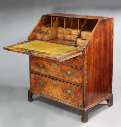 fig 1. Burr Ash Veneered Bureau