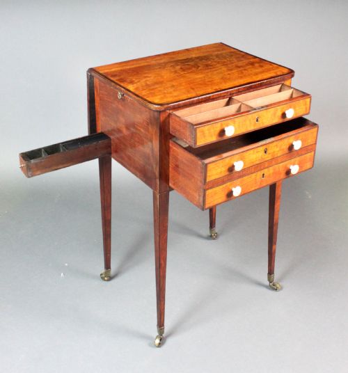 GEORGE III SATINWOOD SEWING TABLE - ADDITIONAL PHOTO 3