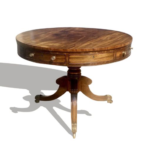 REGENCY MAHOGANY DRUM TABLE - ADDITIONAL PHOTO 8