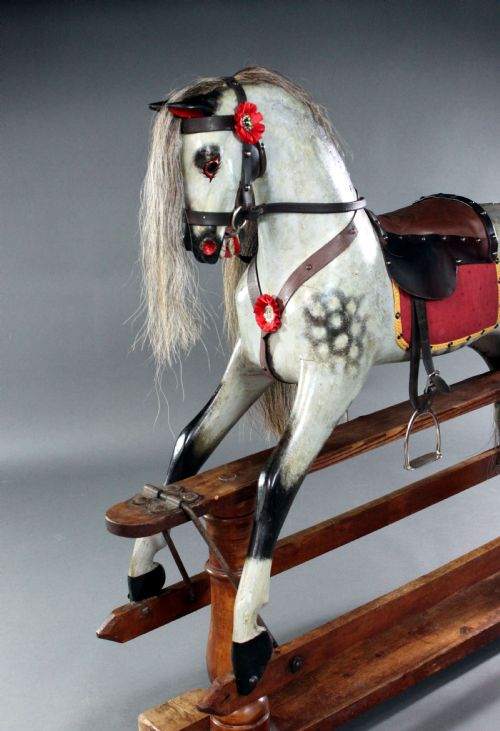 19TH CENTURY ROCKING HORSE - ADDITIONAL PHOTO 6