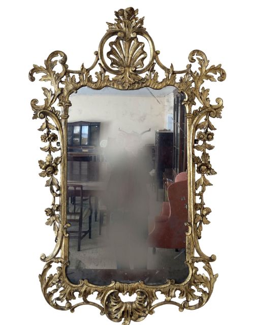 Chippendale Style Giltwood Mirror