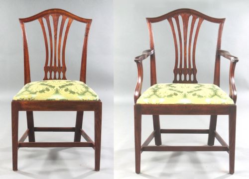 SET OF EIGHT GEORGIAN MAHOGANY DINING CHAIRS - ADDITIONAL PHOTO 3