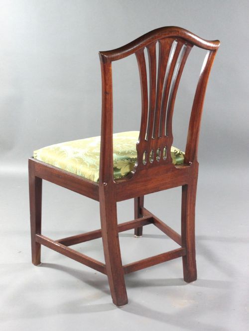 SET OF EIGHT GEORGIAN MAHOGANY DINING CHAIRS - ADDITIONAL PHOTO 5