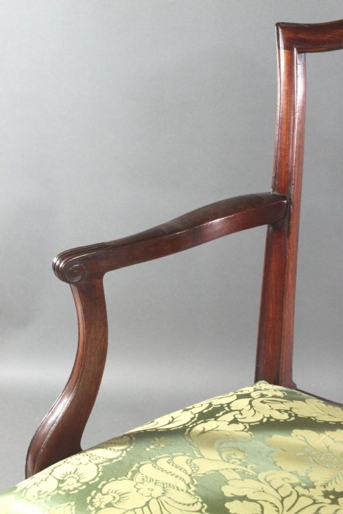 SET OF EIGHT GEORGIAN MAHOGANY DINING CHAIRS - ADDITIONAL PHOTO 6